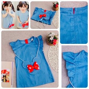 Brand New Little Girls Denim Dress 👗